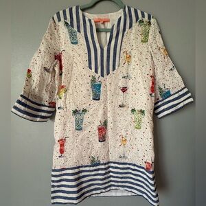 Vilagallo drink tunic- linen fully lined